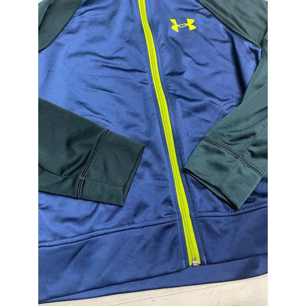 Under armour boys zip up‎ jacket blue youth medium
